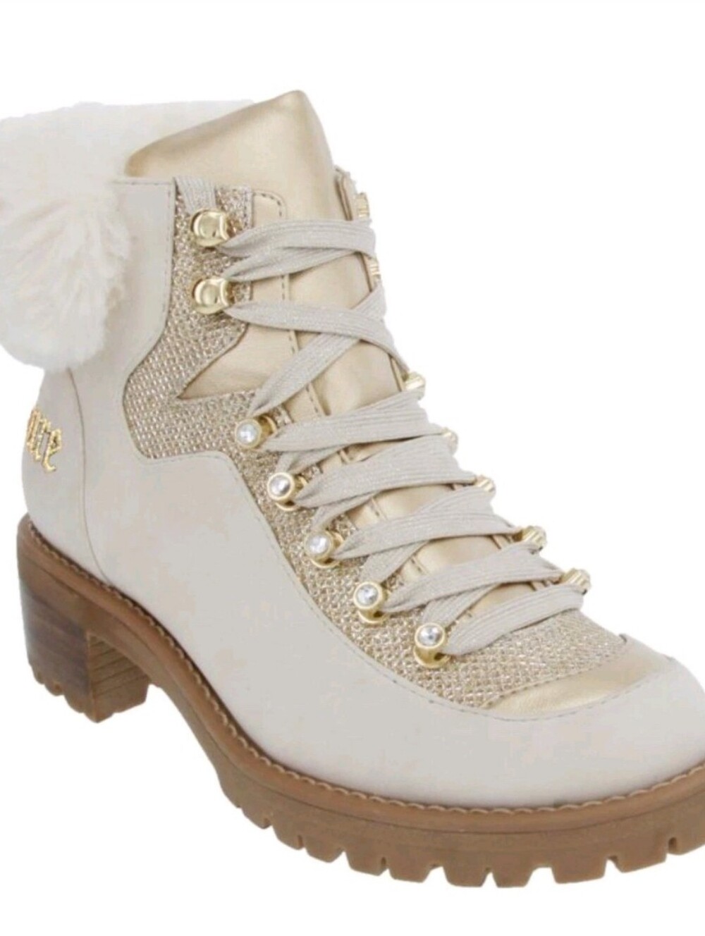 ​✨ Y2K Juicy Couture "JC-Indulgence" Boots NWT SZ 8 Hiker Boots With The Fur